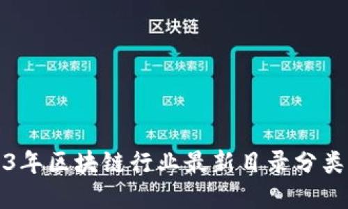 2023年区块链行业最新目录分类详解
